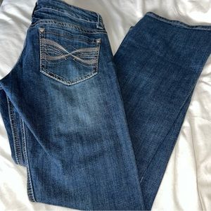 Stetson Jeans Women's Hollywood Bootcut Low Rise Stretch Blue Denim Size 10
